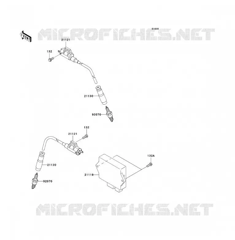 SYSTEME D&acute;ALLUMAGE Kawasaki QUAD 700 2007 KFX700  KSV700B7F