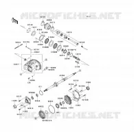 ARBRE DE TRANSMISSION(ARRI&Egrave;RE) pour Kawasaki KFX700 2008