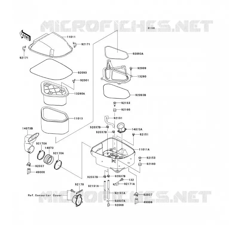 FILTRE A AIR Kawasaki QUAD 700 2009 KFX700  KSV700B9F