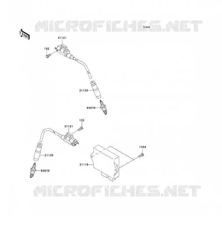 SYSTEME D&acute;ALLUMAGE Kawasaki QUAD 700 2009 KFX700  KSV700B9F