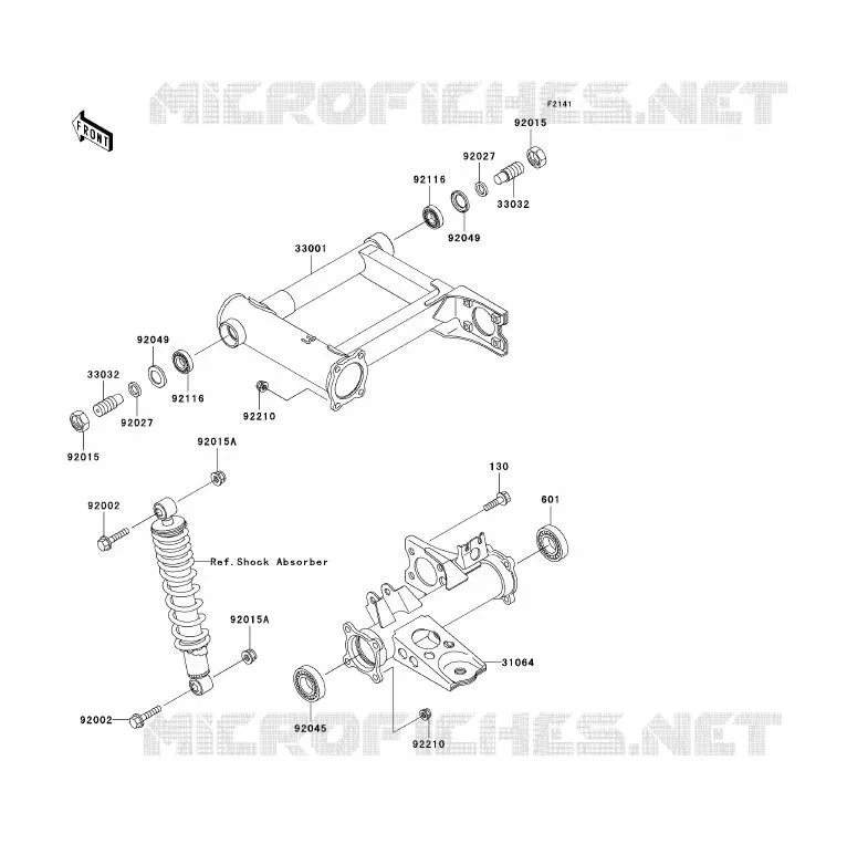 BRAS OSCILLANT Kawasaki QUAD 300 2000 KVF300 4X4  KVF300-A2