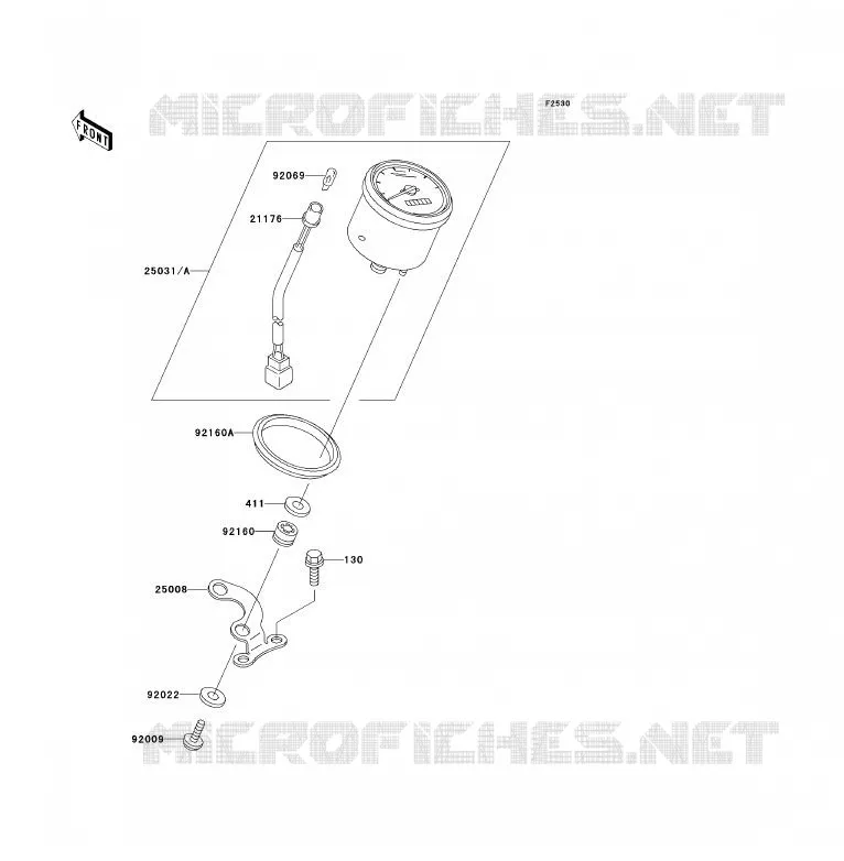 COMPTEURS Kawasaki QUAD 300 2000 KVF300 4X4  KVF300-A2