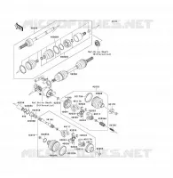 ARBRE DE TRANSMISSION(AVANT) pour Kawasaki KVF300 4X4 2000