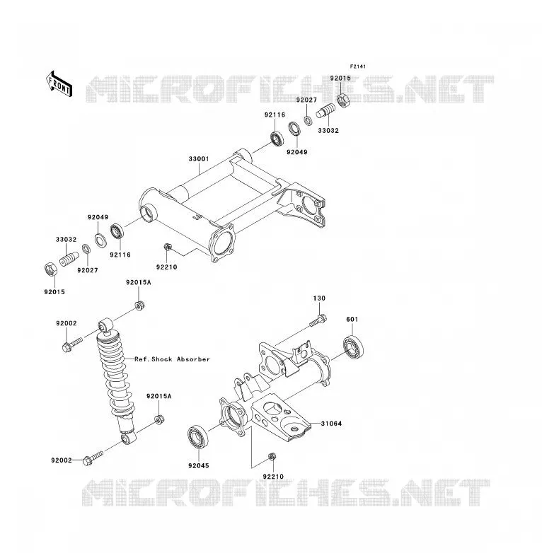 BRAS OSCILLANT Kawasaki QUAD 300 2000 KVF300  KVF300-B2