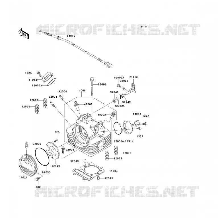 CULASSE Kawasaki QUAD 300 2000 KVF300  KVF300-B2