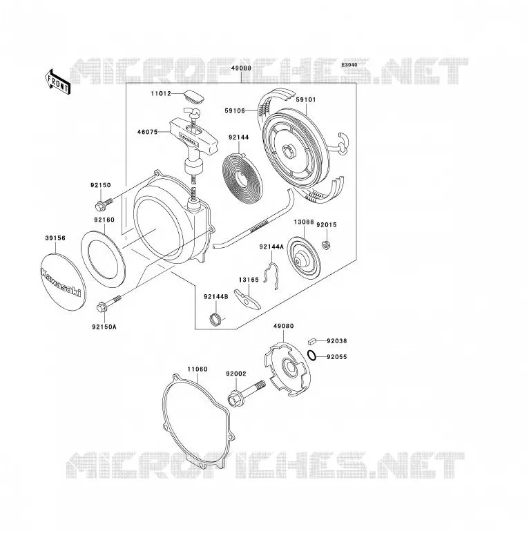 LANCEUR Kawasaki QUAD 300 2000 KVF300  KVF300-B2