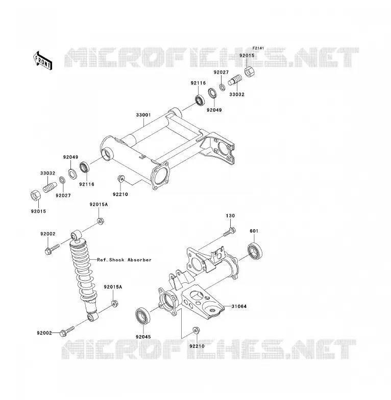 BRAS OSCILLANT Kawasaki QUAD 300 2000 KVF300  KVF300-B2