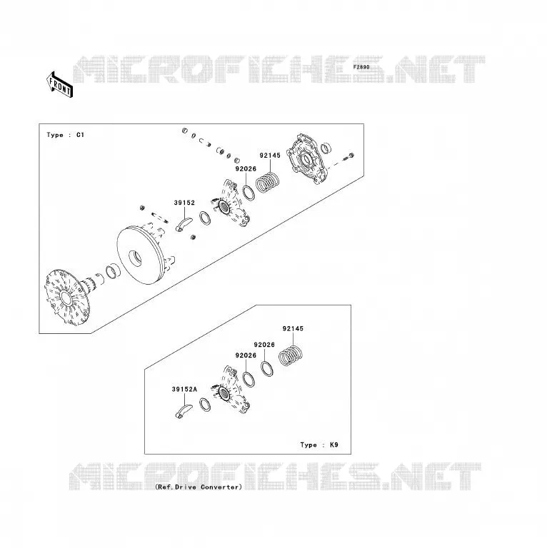 PIECE EN OPTION Kawasaki QUAD 300 2001 KVF300  KVF300-B3