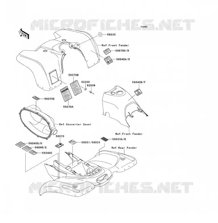 LABEL Kawasaki QUAD 300 2002 KVF300  KVF300-B4