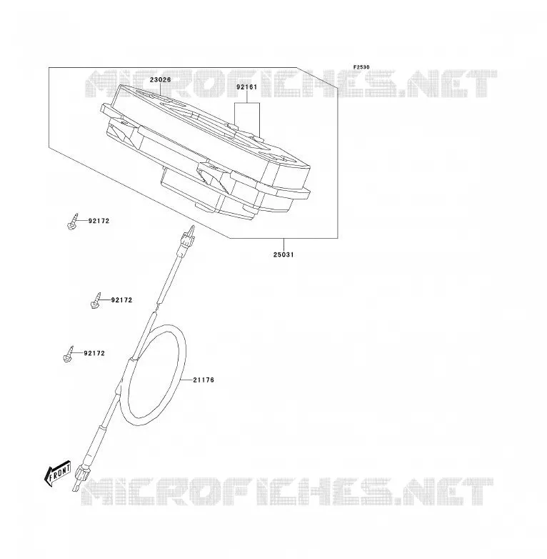 COMPTEURS Kawasaki QUAD 300 2013 KVF300  KVF300CDF
