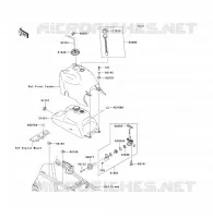 RESERVOIR CARBURANT pour Kawasaki KVF360 4X4 2003