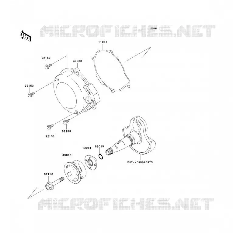 LANCEUR Kawasaki QUAD 360 2004 KVF360 4X4  KVF360-A2