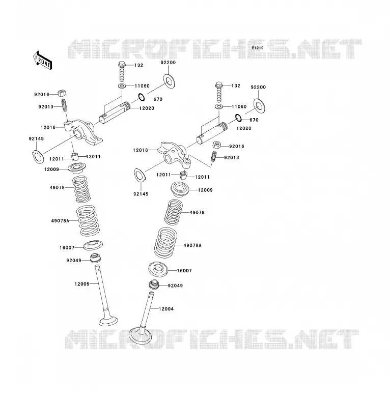 SOUPAPE Kawasaki QUAD 360 2004 KVF360 4X4  KVF360-A2