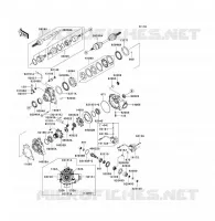ARBRE DE TRANSMISSION AVANT pour Kawasaki KVF360 4X4 2005