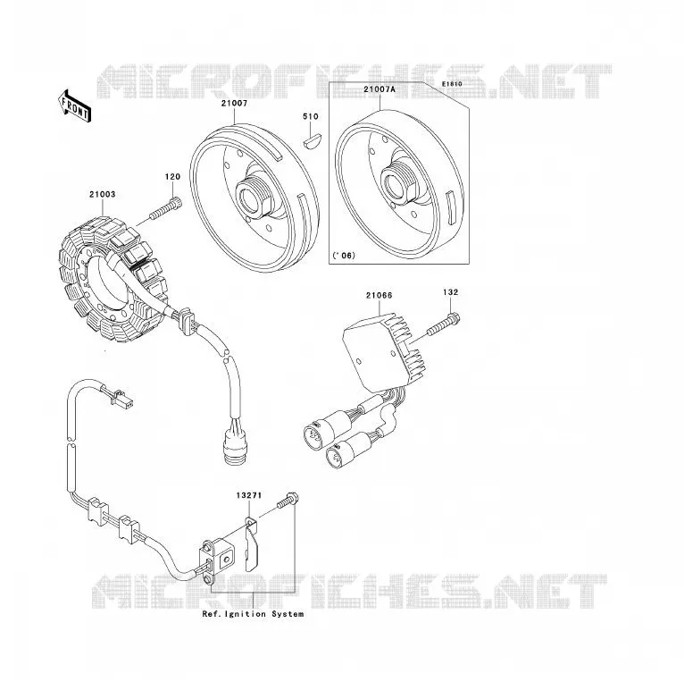 G&Eacute;N&Eacute;RATEUR Kawasaki QUAD 360 2006 KVF360 4X4  KVF360A6F