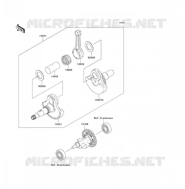 VILEBREQUIN Kawasaki QUAD 360 2006 KVF360 4X4  KVF360A6F