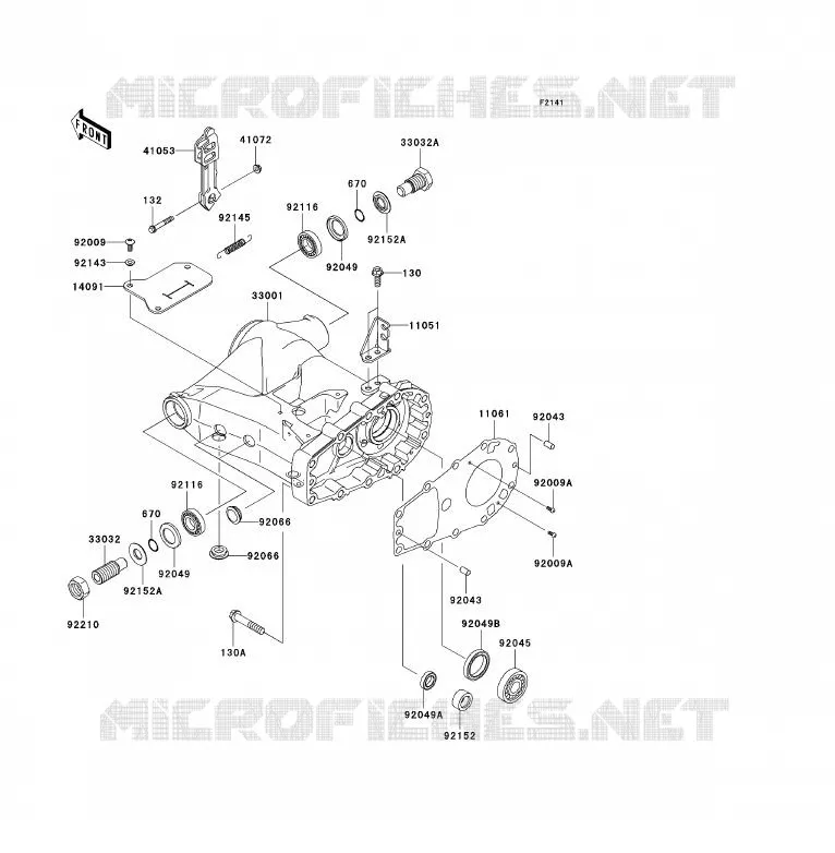 BRAS OSCILLANT Kawasaki QUAD 360 2007 KVF360 4X4  KVF360A7F