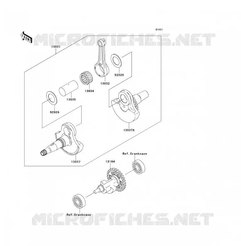 VILEBREQUIN Kawasaki QUAD 360 2007 KVF360 4X4  KVF360A7F