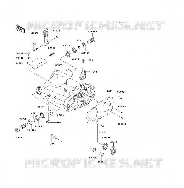BRAS OSCILLANT Kawasaki QUAD 360 2007 KVF360 4X4  KVF360A7F