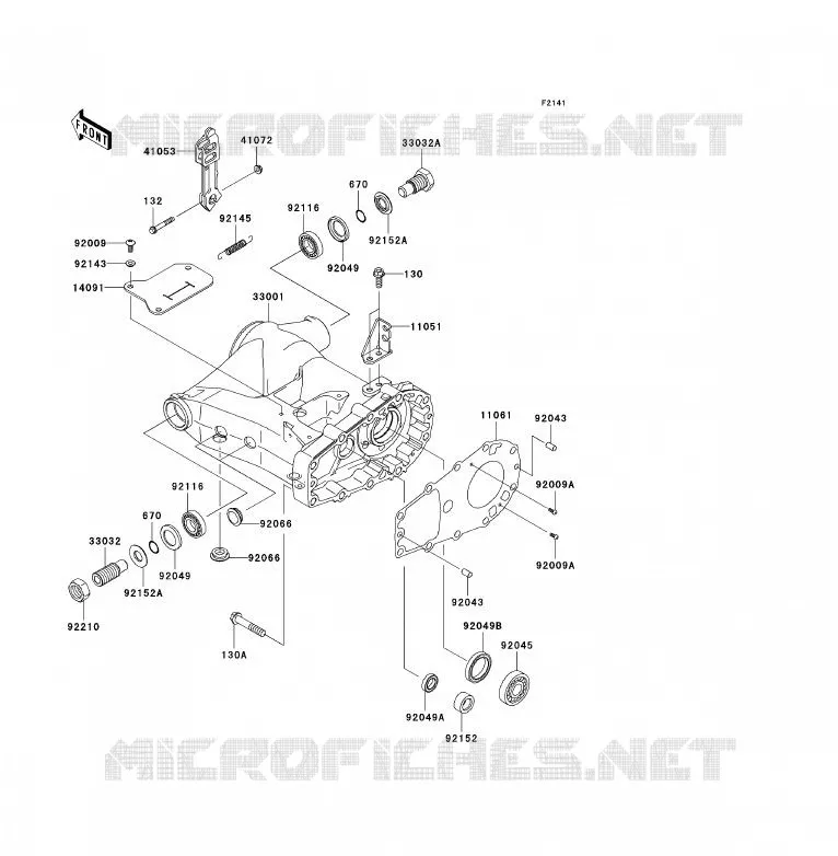 BRAS OSCILLANT Kawasaki QUAD 360 2008 KVF360 4X4  KVF360A8F