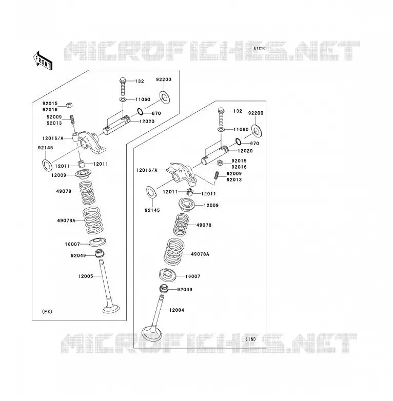 SOUPAPE Kawasaki QUAD 360 2008 KVF360 4X4  KVF360A8F