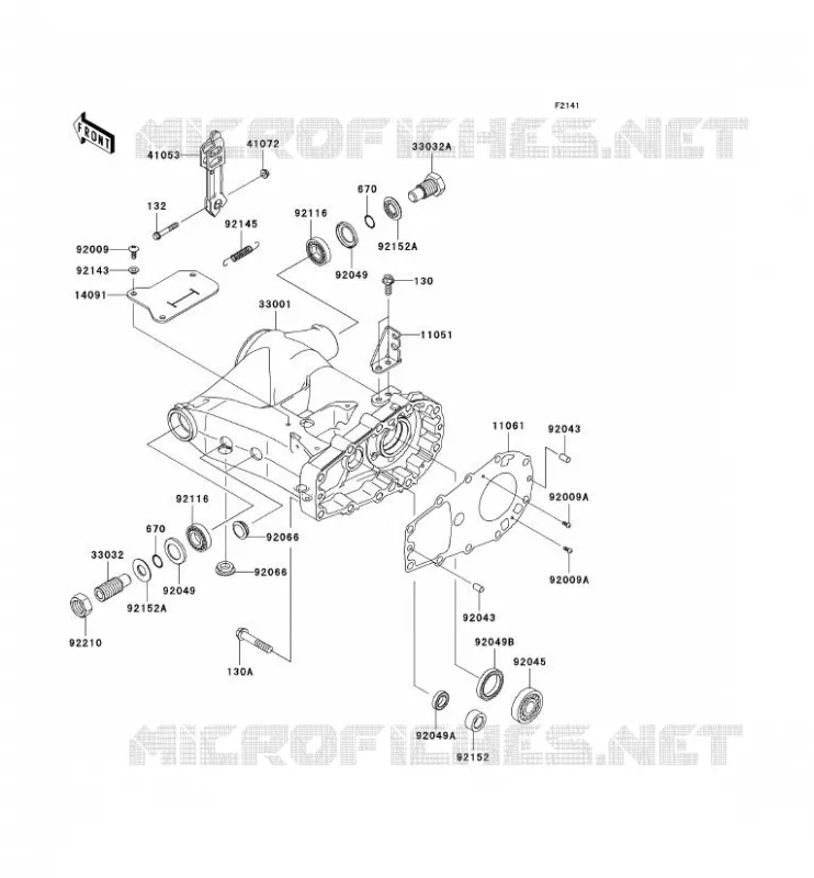BRAS OSCILLANT Kawasaki QUAD 360 2010 KVF360 4X4  KVF360AAF