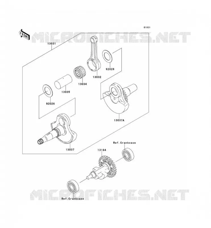 VILEBREQUIN Kawasaki QUAD 360 2012 KVF360 4X4  KVF360ACF