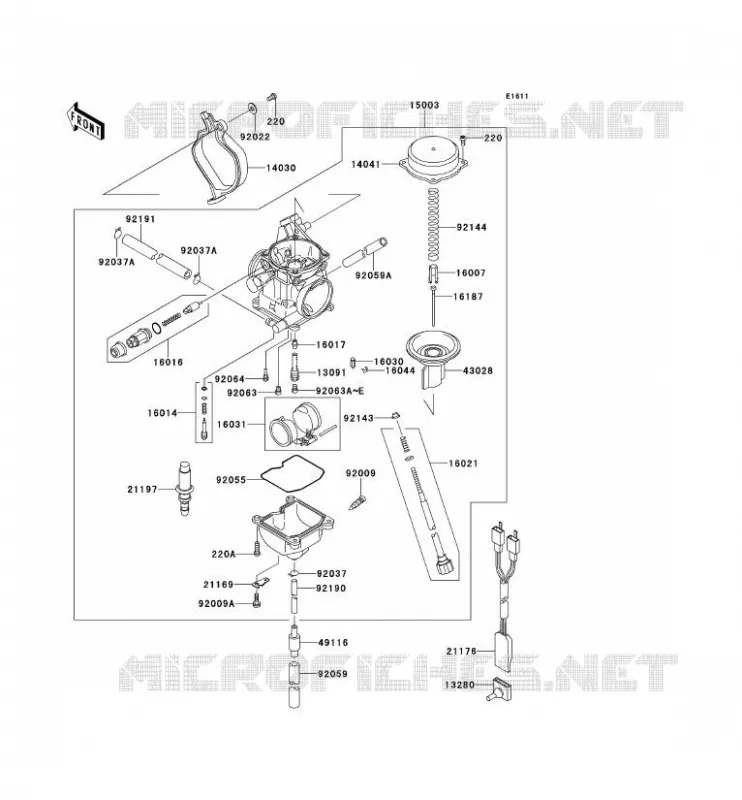 CARBURATEUR Kawasaki QUAD 360 2013 KVF360 4X4  KVF360ADF