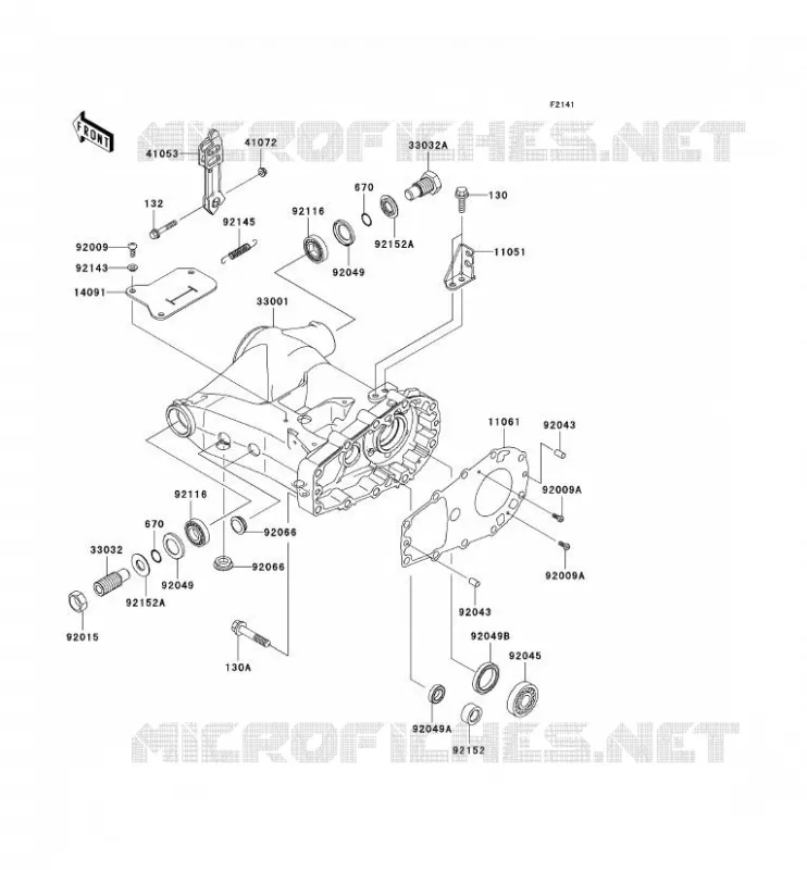 BRAS OSCILLANT Kawasaki QUAD 360 2003 KVF360  KVF360-B1