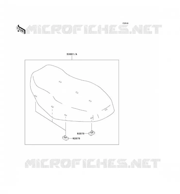SELLE Kawasaki QUAD 360 2003 KVF360  KVF360-B1