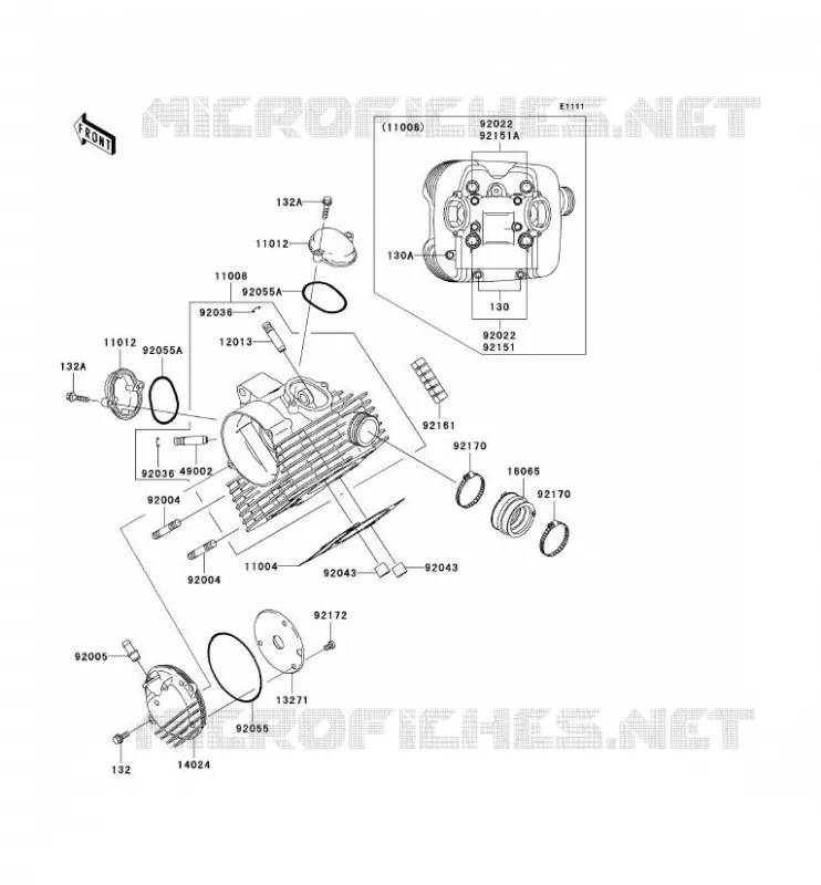 CULASSE Kawasaki QUAD 360 2004 KVF360  KVF360-B2
