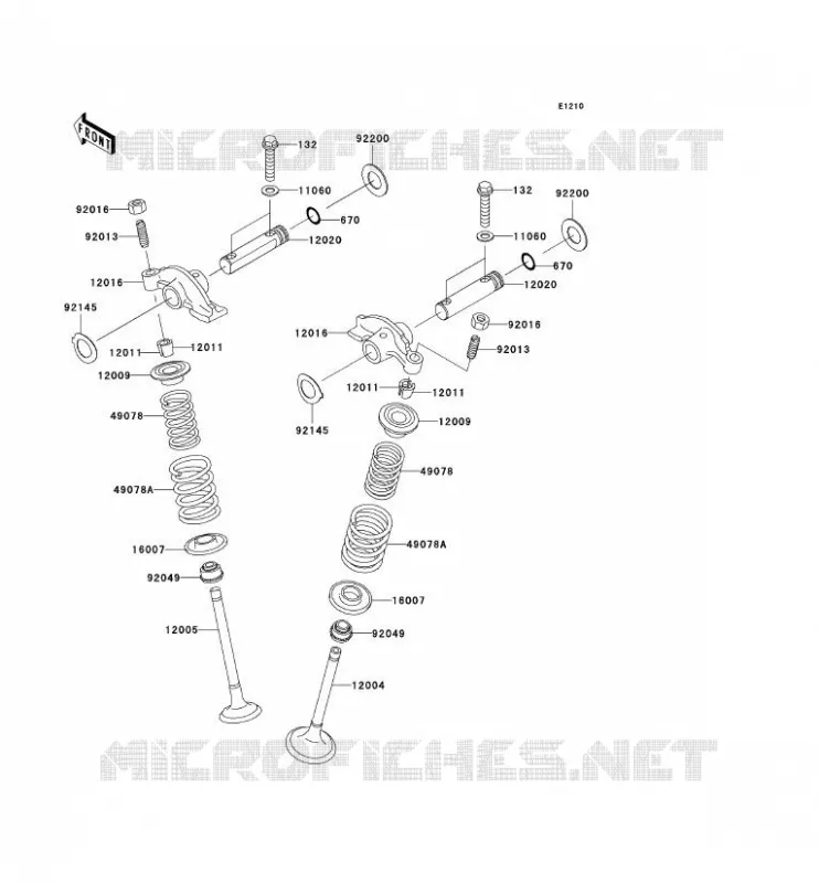 SOUPAPE Kawasaki QUAD 360 2004 KVF360  KVF360-B2