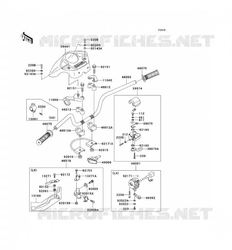 GUIDON Kawasaki QUAD 360 2006 KVF360  KVF360B6F