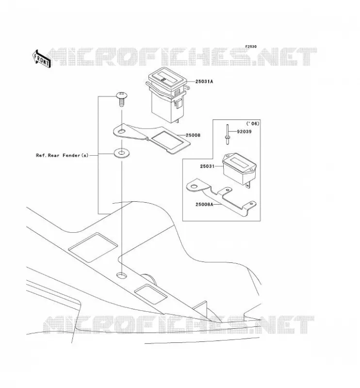 COMPTEURS Kawasaki QUAD 360 2006 KVF360  KVF360B6F