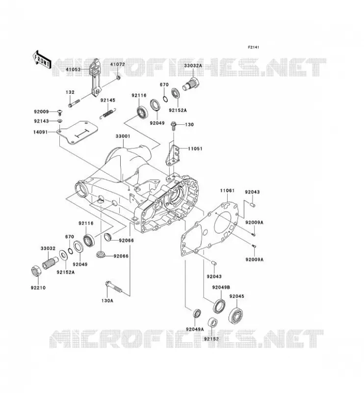 BRAS OSCILLANT Kawasaki QUAD 360 2007 KVF360  KVF360B7F