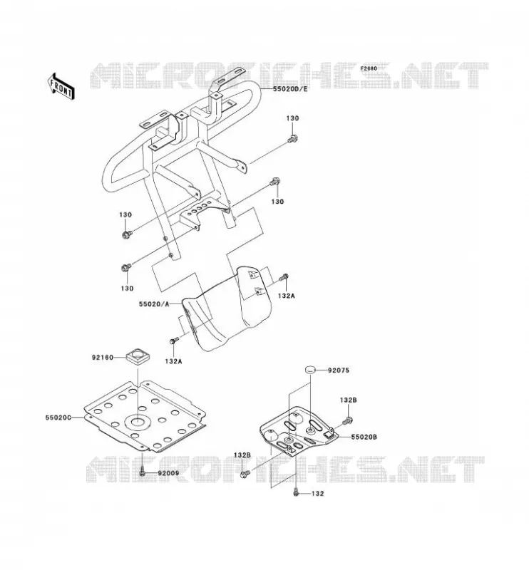 PROTECTION(S) Kawasaki QUAD 360 2007 KVF360  KVF360B7F