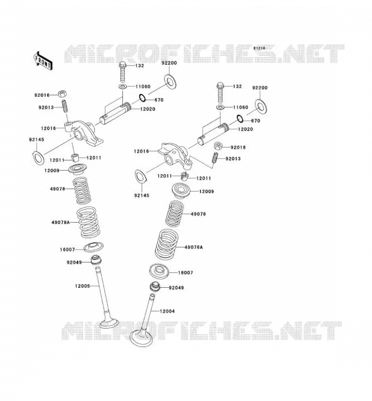 SOUPAPE Kawasaki QUAD 360 2003 KVF360 4X4  KVF360-C1