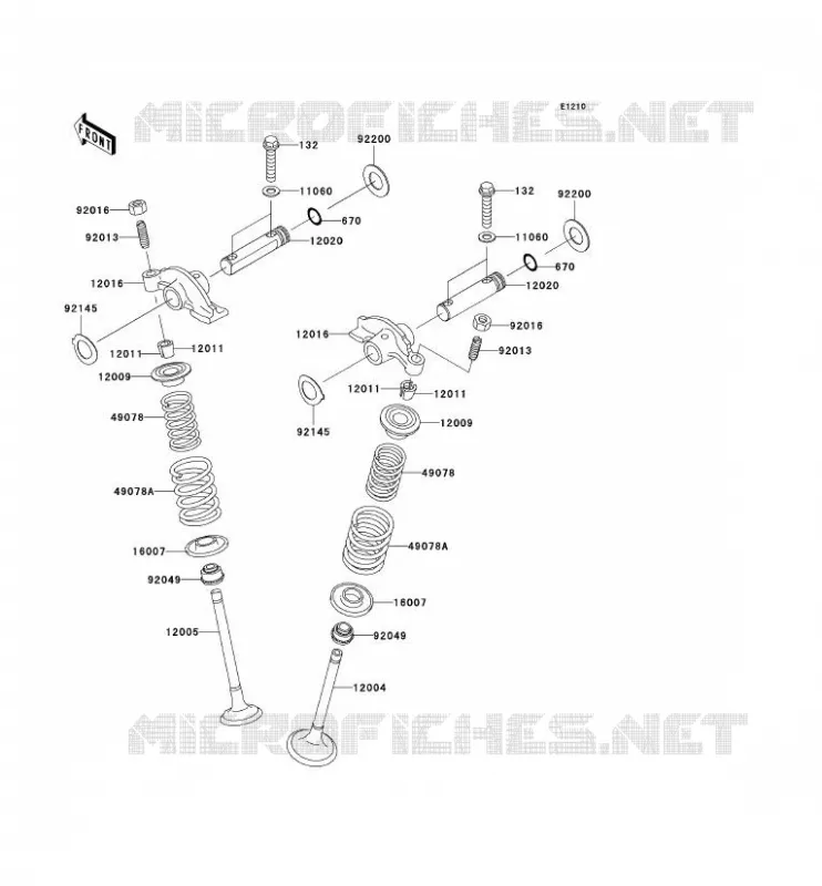 SOUPAPE Kawasaki QUAD 360 2005 KVF360 4X4  KVF360-C3