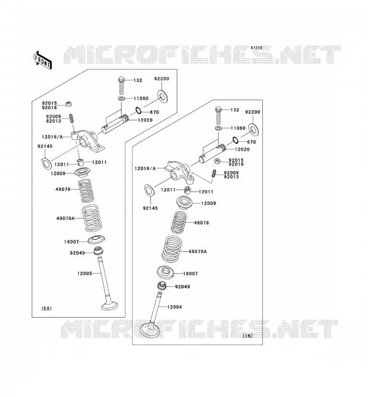 SOUPAPE Kawasaki QUAD 360 2006 KVF360 4X4  KVF360C6F