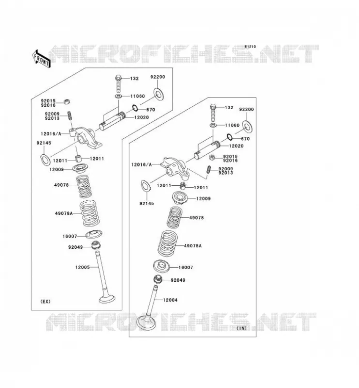 SOUPAPE Kawasaki QUAD 360 2008 KVF360 4X4  KVF360C8F