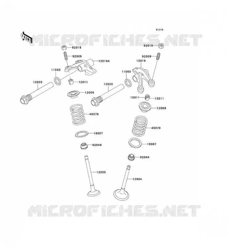 SOUPAPE Kawasaki QUAD 400 1998 KVF400 4X4  KVF400-A2