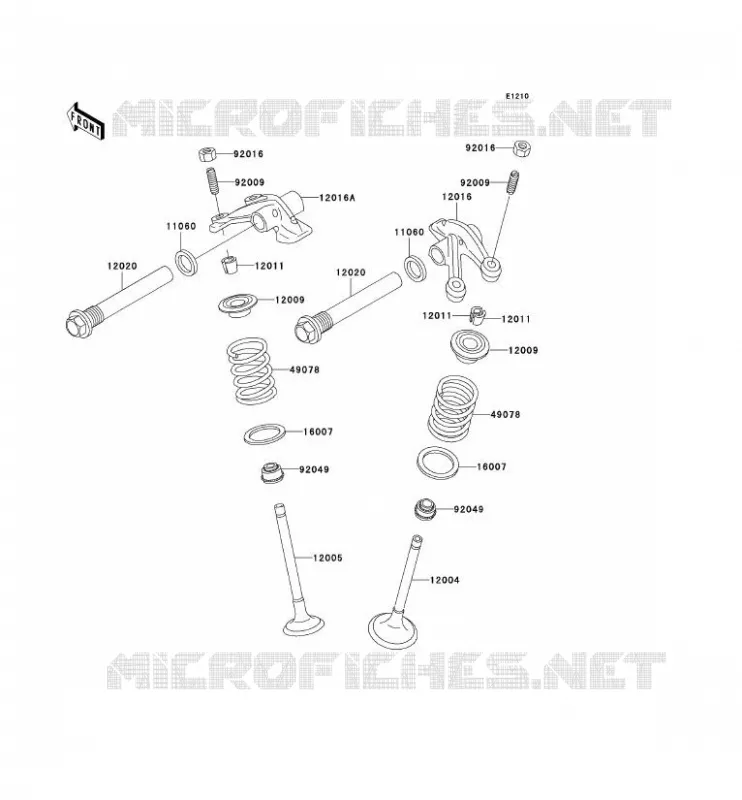 SOUPAPE Kawasaki QUAD 400 1998 KVF400 4X4  KVF400-A2
