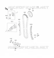 ARBRE A CAME/TENDEUR pour Kawasaki KVF400 4X4 1999