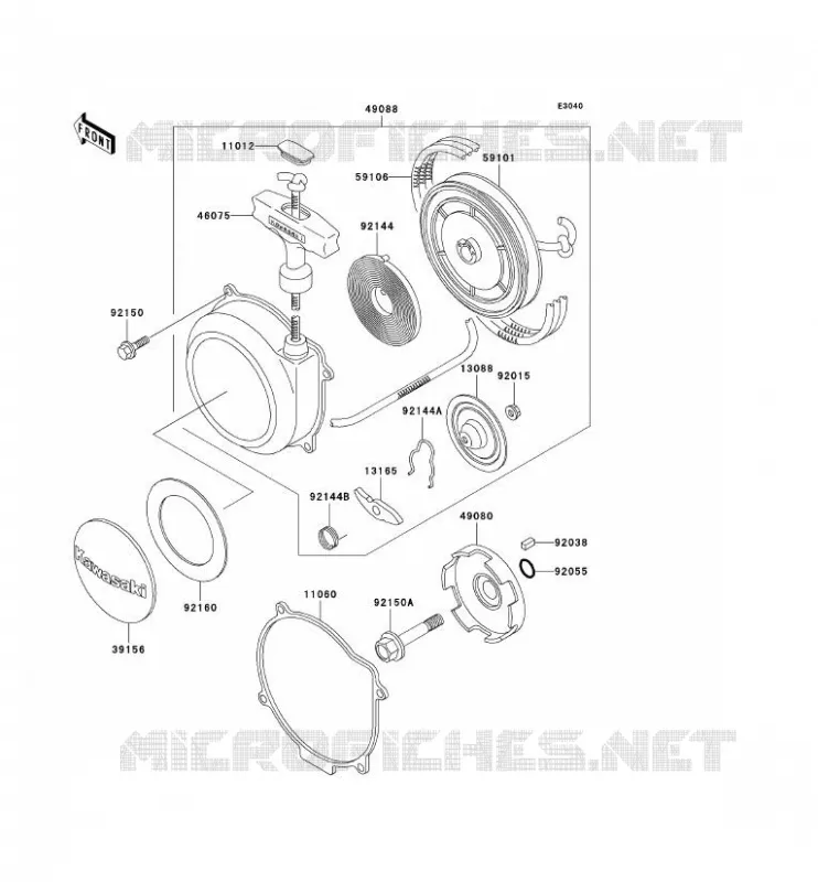 LANCEUR Kawasaki QUAD 400 2000 KVF400 4X4  KVF400-C2