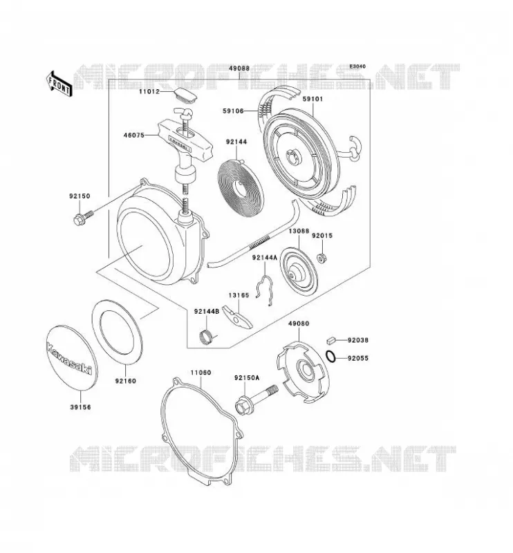 LANCEUR Kawasaki QUAD 400 2000 KVF400 4X4  KVF400-C2