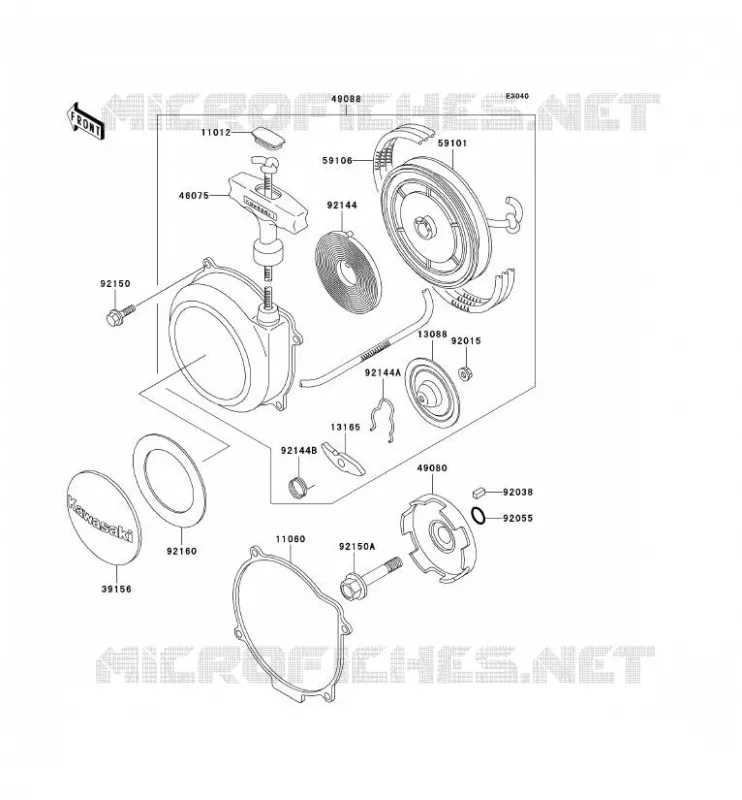 LANCEUR Kawasaki QUAD 400 2001 KVF400 4X4  KVF400-C3