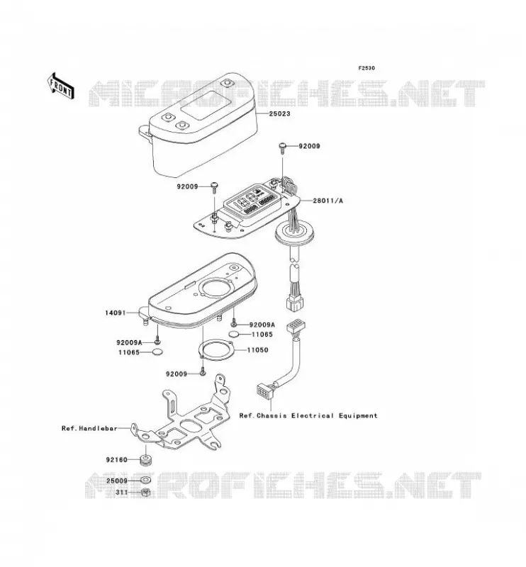 COMPTEURS Kawasaki QUAD 400 2001 KVF400 4X4  KVF400-C3