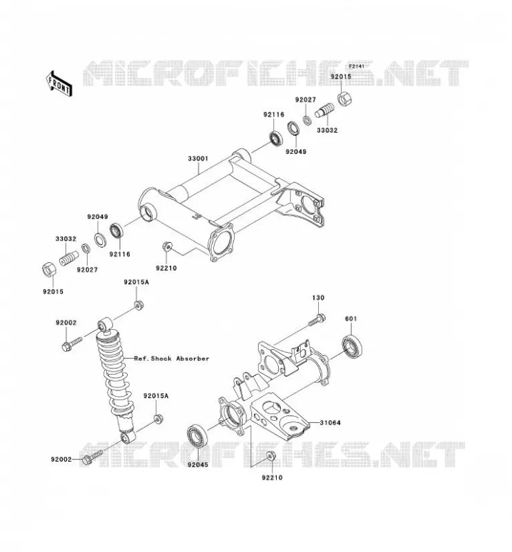 BRAS OSCILLANT Kawasaki QUAD 400 2002 KVF400 4X4  KVF400-C4