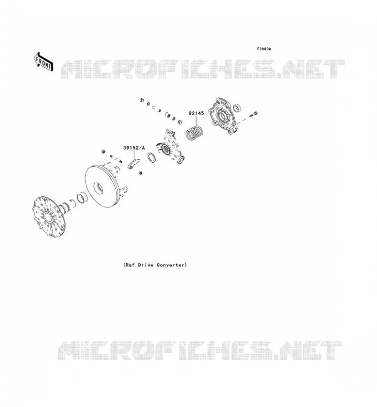 PIECE EN OPTION(CONVERTISSEUR) Kawasaki QUAD 400 2002 KVF400 4X4  KVF400-C4