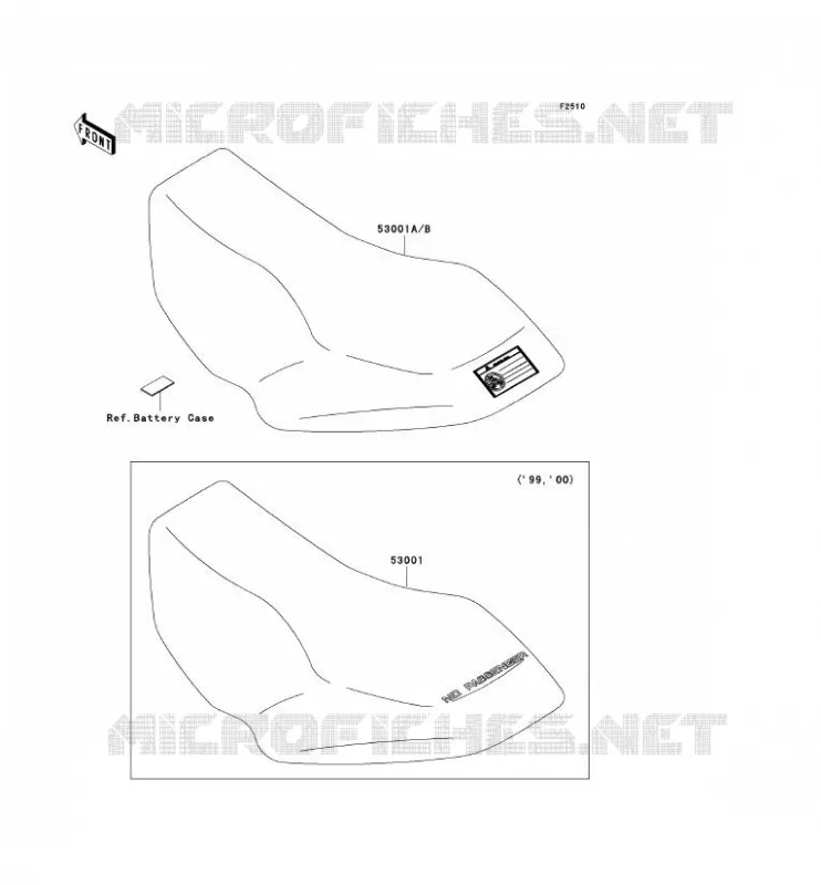 SELLE Kawasaki QUAD 400 1999 KVF400  KVF400-D1